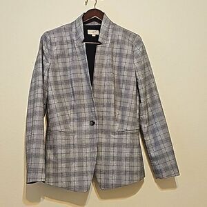 LOFT Plaid Blazer size 8